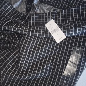 Lane Bryant Black and White Wide Leg Pants